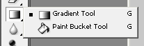 screenshot of gradient/paint bucket tools