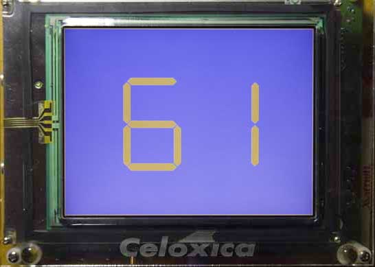 Picture of seven
        segment displays drawn on a RC200E touchscreen.